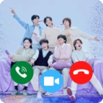 bts fake video call prank game android application logo